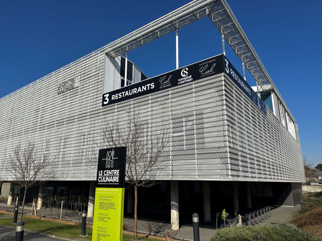 Vue extérieure du bâtiment du Centre Culinaire de Rennes