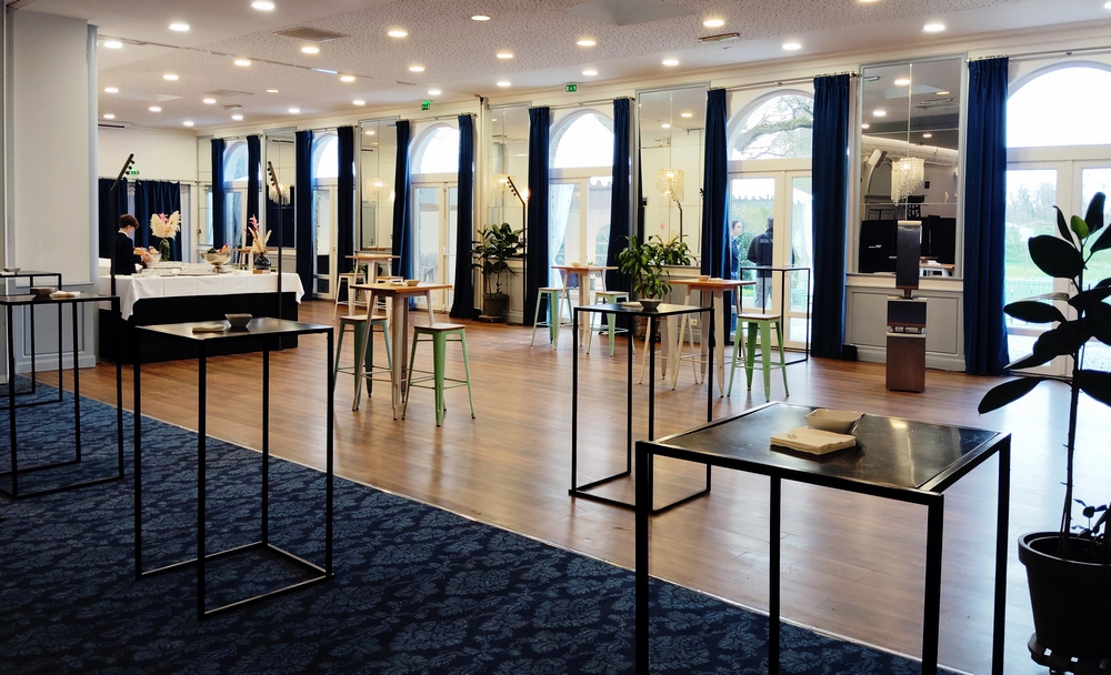 Galerie de la serre aménagée en format cocktail au Château d'Apigné - Le Rheu, près de Rennes