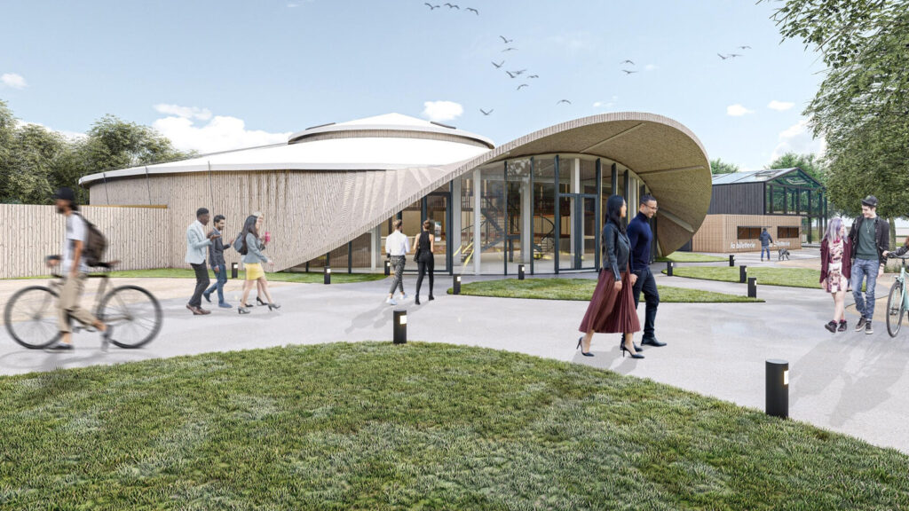 Entrée du futur Mêm qui ouvrira en mars 2026 à Rennes.