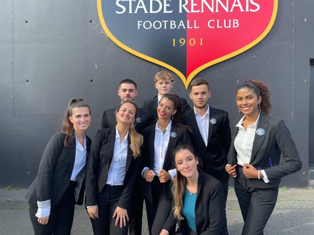 Accueil au Roazhon Park - Stade Rennais FC par les hôtes et hôtesses de l'agence Birdies de Rennes