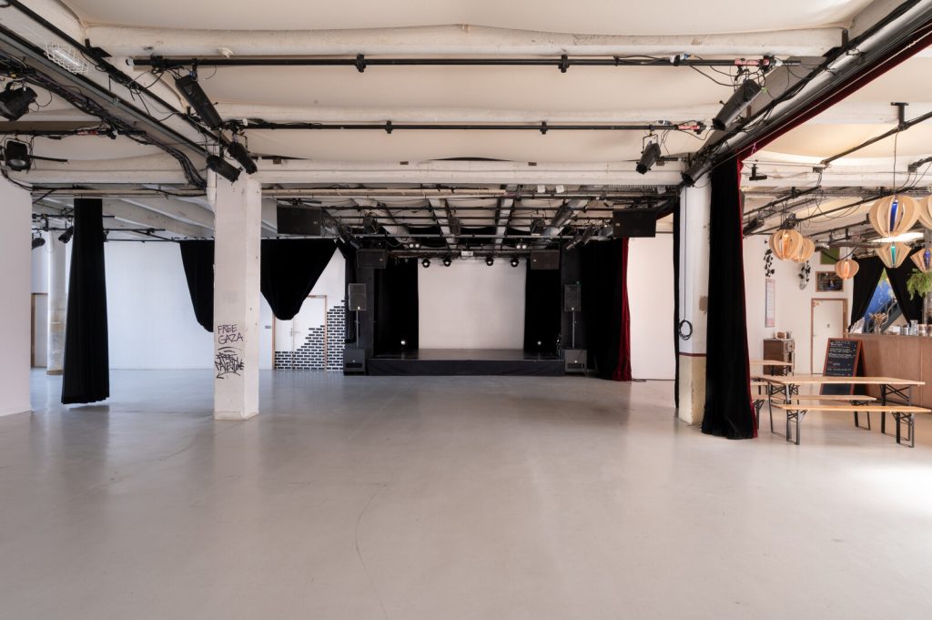 Vue du plateau événementiel des Ateliers du Vent à Rennes