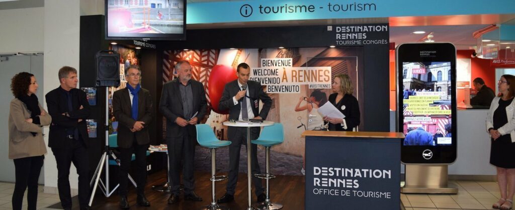 Inauguration de l'accueil Destination Rennes à l'aéroport de Rennes-St Jacques