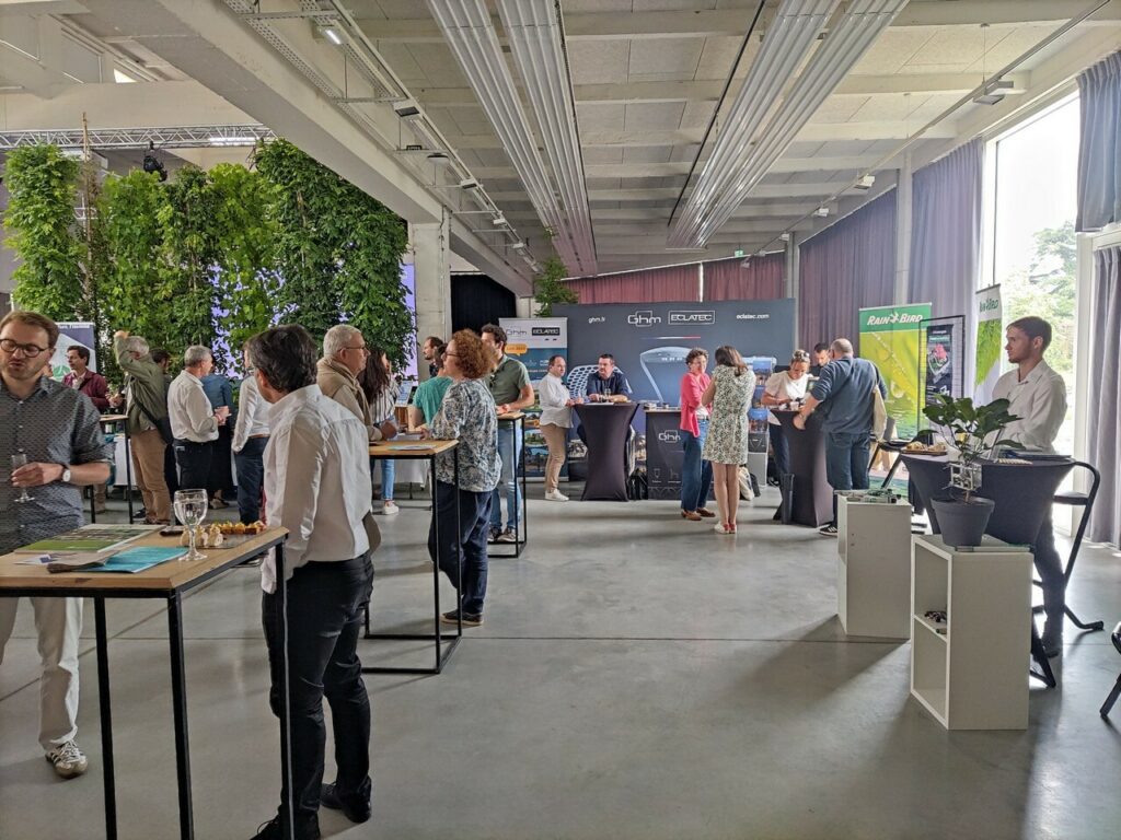 Espace partenaires - Congrès de la Fédération Française du Paysage à la Halle de la Brasserie à Rennes, 2023