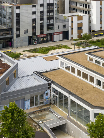 Vue aérienne de la Halle de la Brasserie