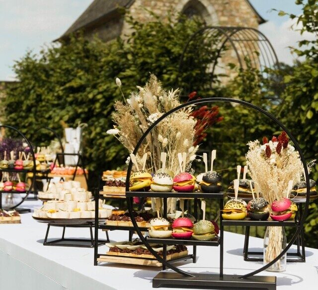 Buffet pour cocktail déjeunatoire du traiteur événementiel Old School Event - Pacé