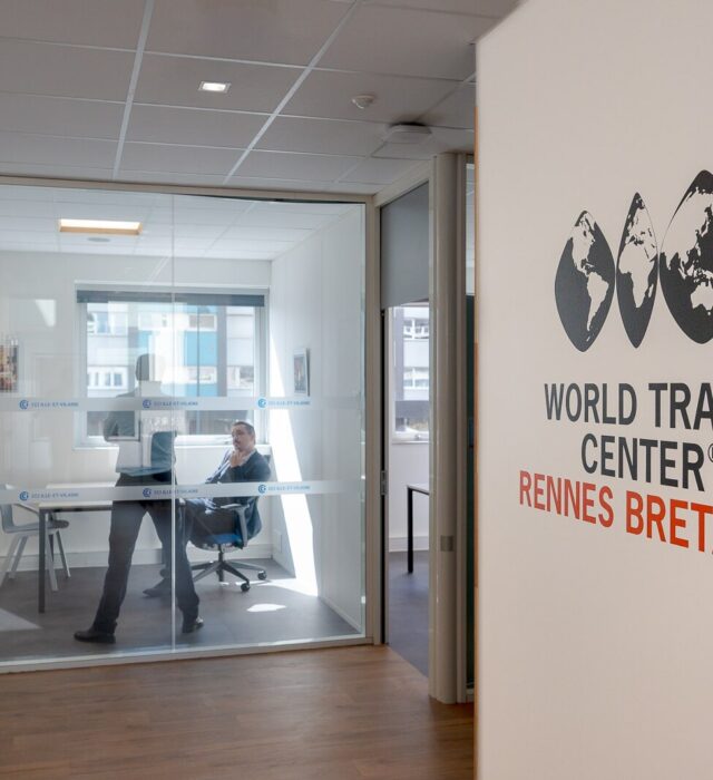 Le © World trade Centre Rennes Bretagne propose salles et bureaux à la location.
